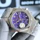 HBF Audemars Piguet Royal Oak Chronograph Purple Face Stainless Steel 7750 Replica Watch  (5)_th.jpg